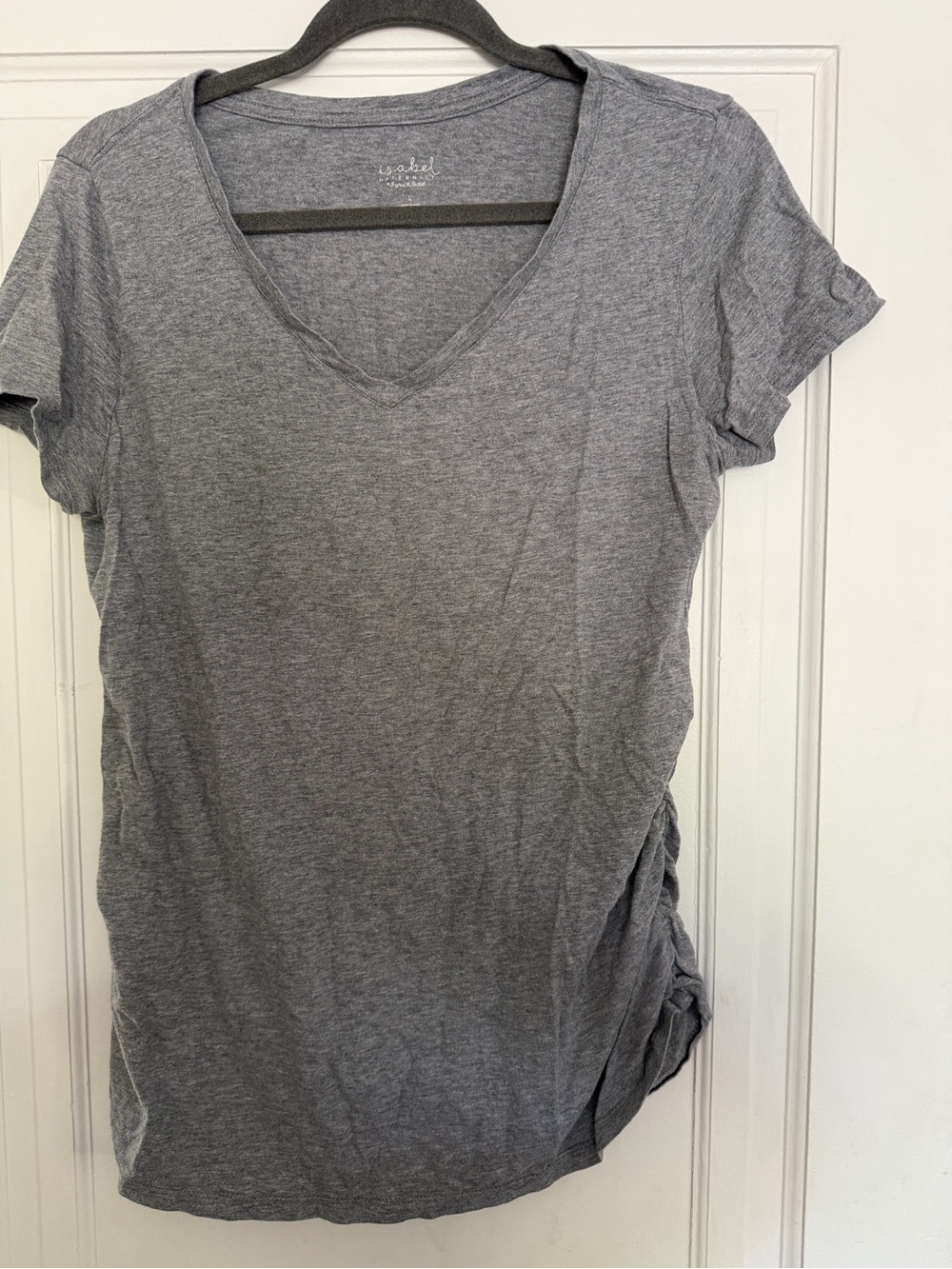 Ingrid & Isabel Gray V-Neck Short Sleeve Maternity Tee